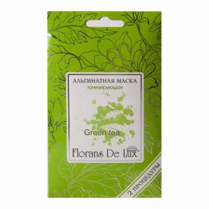 Альгинатная маска тонизирующая  "Зеленый чай" "Florans De Lux"  30 г